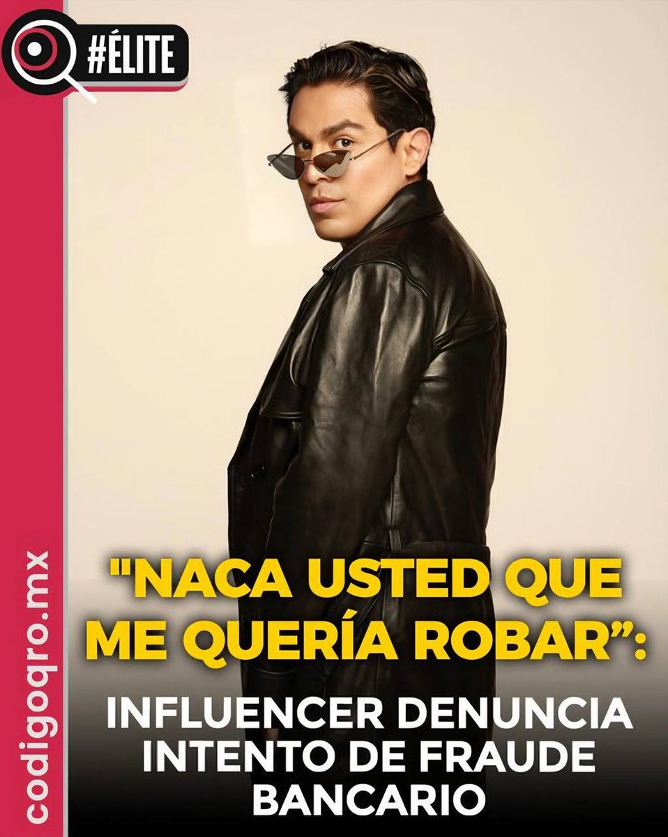 #Élite ⚠️  Influencer #RicardoPeralta revealed he was targeted by a bank phone scam attempt and warned his fans to stay alert against fraud. 🚨

🔗codigoqro.mx/nota/codigo-el…

#CódigoQro #Periódico #DigitalSecurity #BankFraud