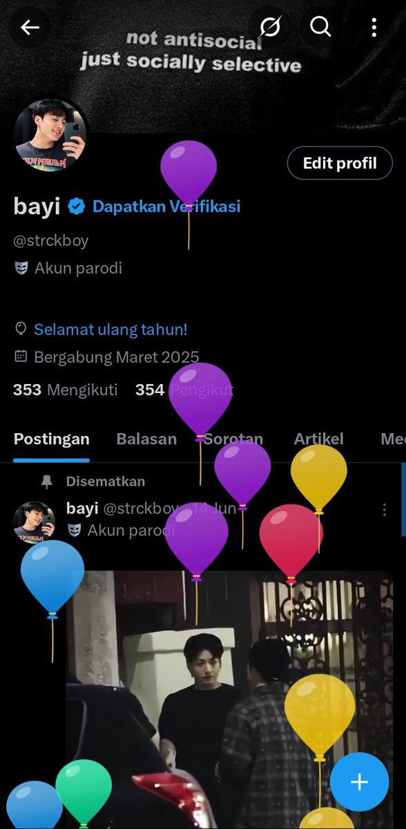 strckboy's tweet image. alamah ada balon melingkar lingkar 🎈