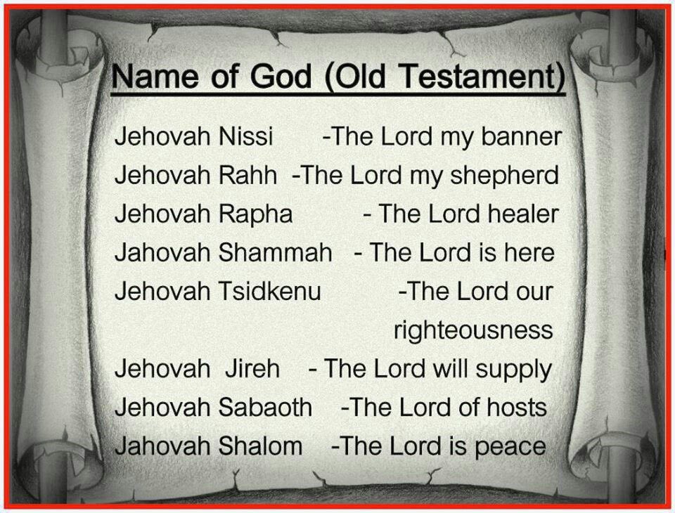 Holy__Bible1's tweet photo. Names of God ( Old Testament ) https://t.co/8mCcGwd3md