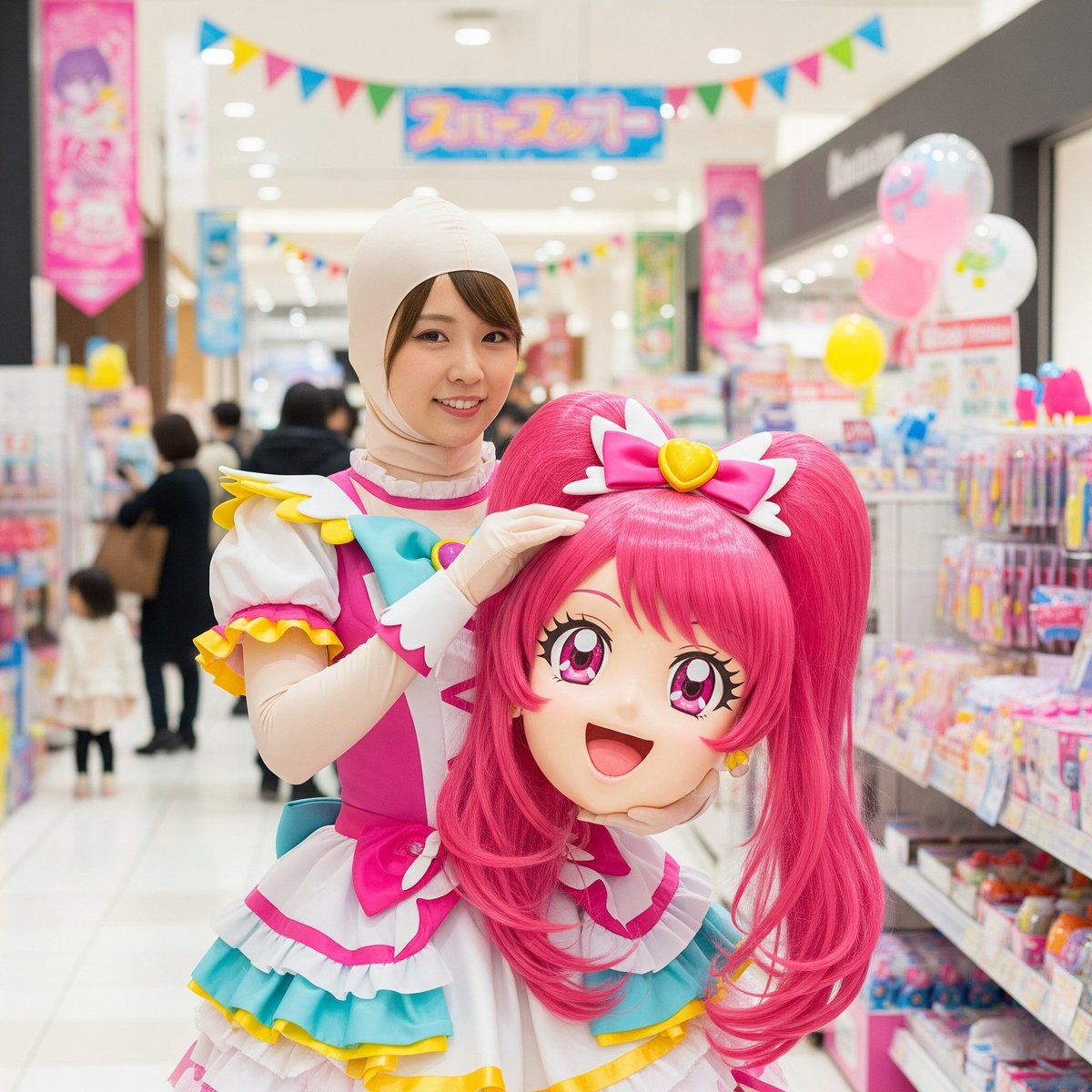 変身する前に子供たちに見つかっちゃった💦 #着ぐるみと中身