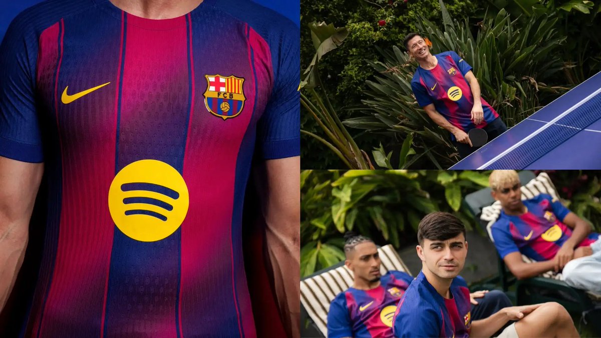 Barça Universal (@barcauniversal) on Twitter photo ❗️Nike are upset with Barça’s shirt situation.
The team hasn’t been able to wear any of the three new 2025/26 kits in official games due to clashes in La Liga’s kit approval system.
— <a href="/sport/">Diario SPORT</a> ❗️Nike are upset with Barça’s shirt situation.
The team hasn’t been able to wear any of the three new 2025/26 kits in official games due to clashes in La Liga’s kit approval system.
— <a href="/sport/">Diario SPORT</a>