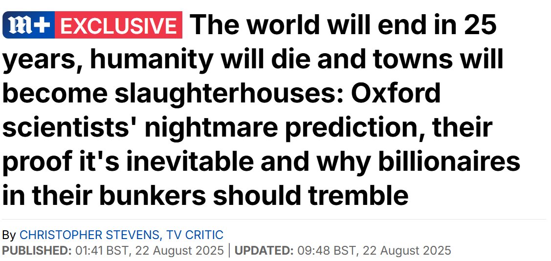 These scientists are wrong. Climate change experts said we all died 8 years ago...