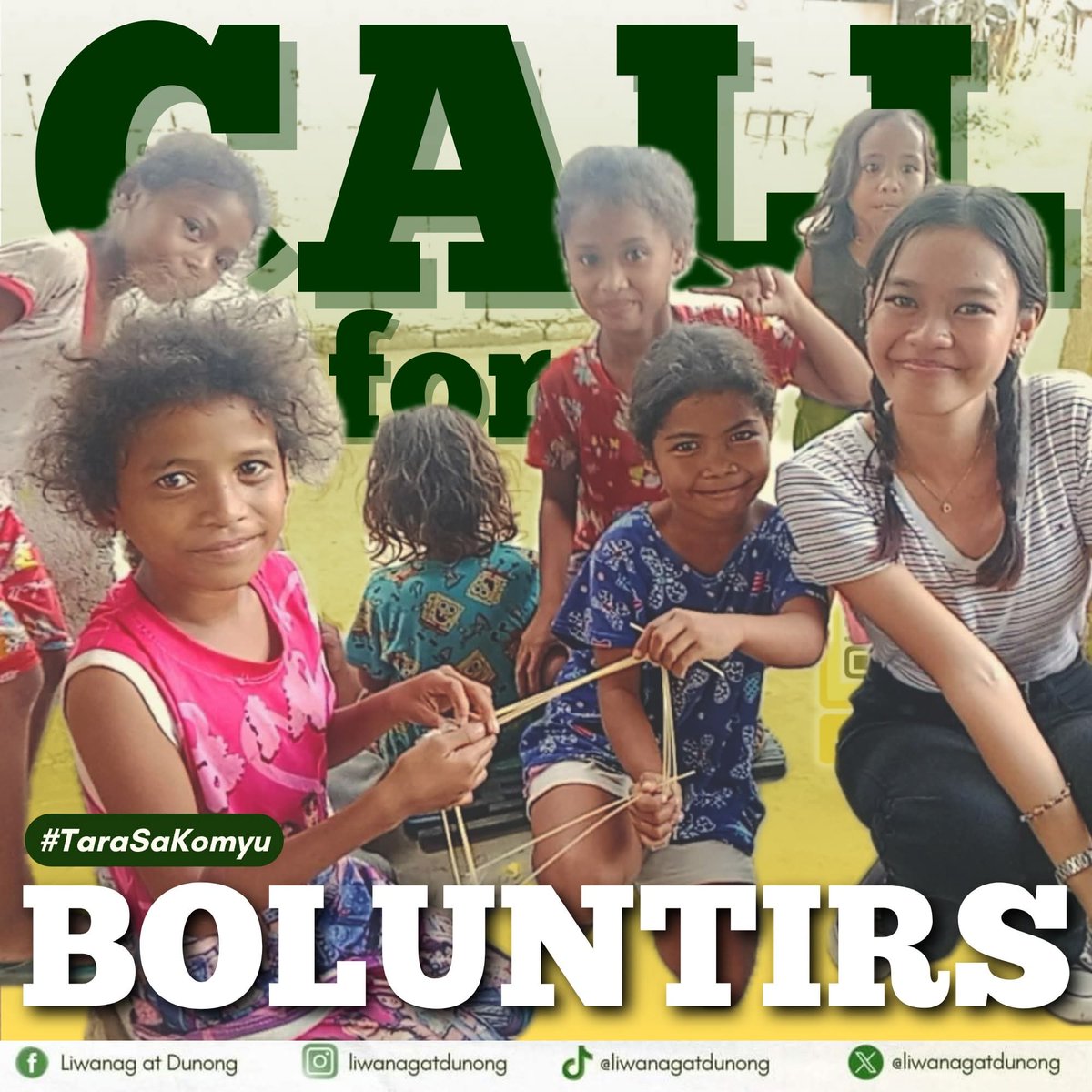Sunday is Komyu Day! 🌿 End August with our Aeta community this Aug 31. Boluntir now—sama-sama tayong matuto at maglingkod! 💚

#TaraSaKomyu