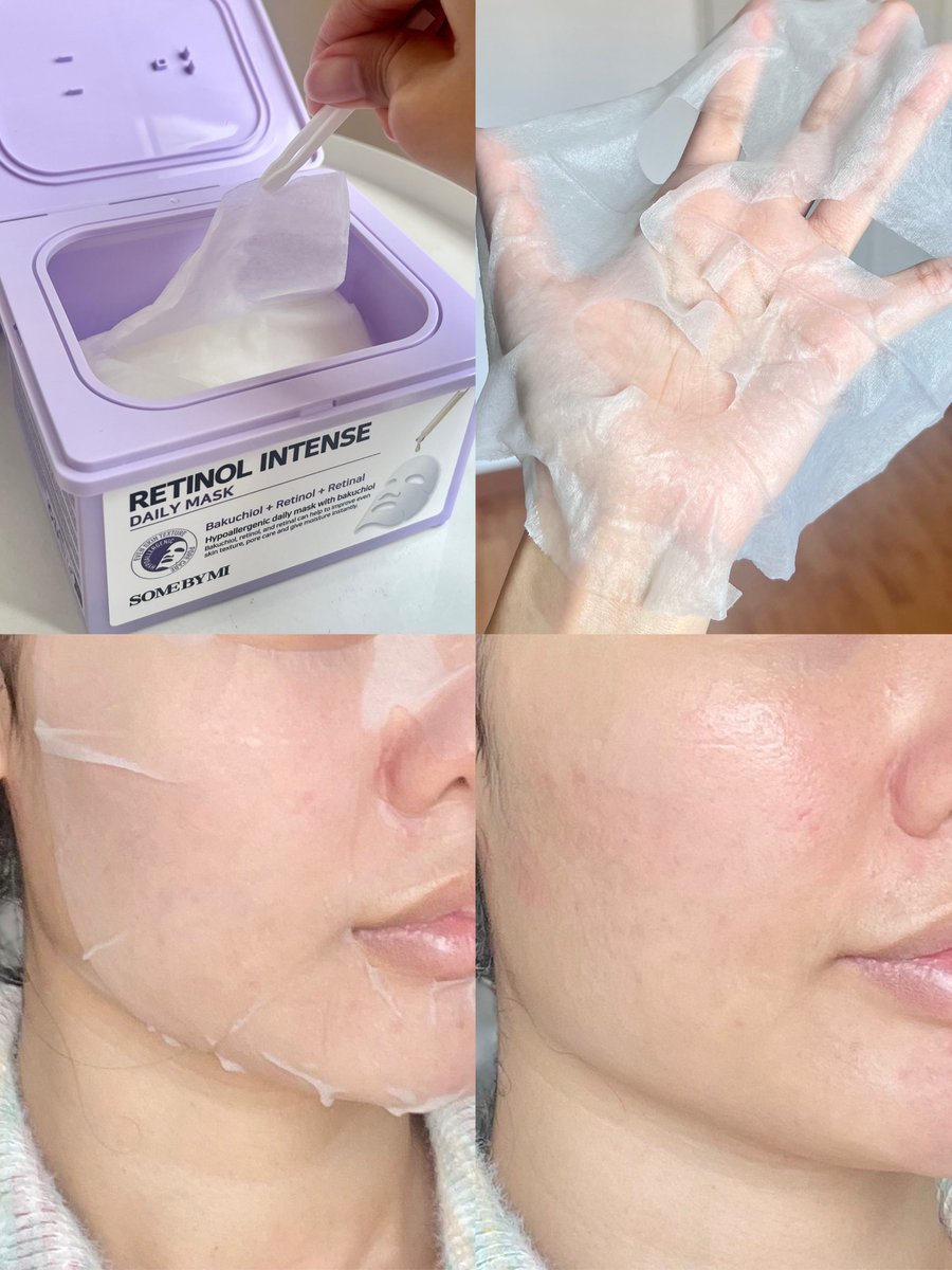 เคยคิดว่าเราจะใช้เรตินอลทุกวันได้หรอ พอใช้มาส์ก #Somebymi เท่านั้นแหละ! แกกก มันได้จริง! ยืนยันด้วยการใช้หมดปุกจนต่อกระปุกที่สอง ดีมากก มาส์กก่อนแต่งหน้าก็ได้ ก่อนนอนก็ได้ รู้สึกผิวละเอียดขึ้นมาก ผิวดีกว่าเมื่อก่อนเยอะอะ คอนเฟิร์มเลยใช้หมดกระปุกแรกก็รู้เรื่องแล้ว ชอบมาก💜