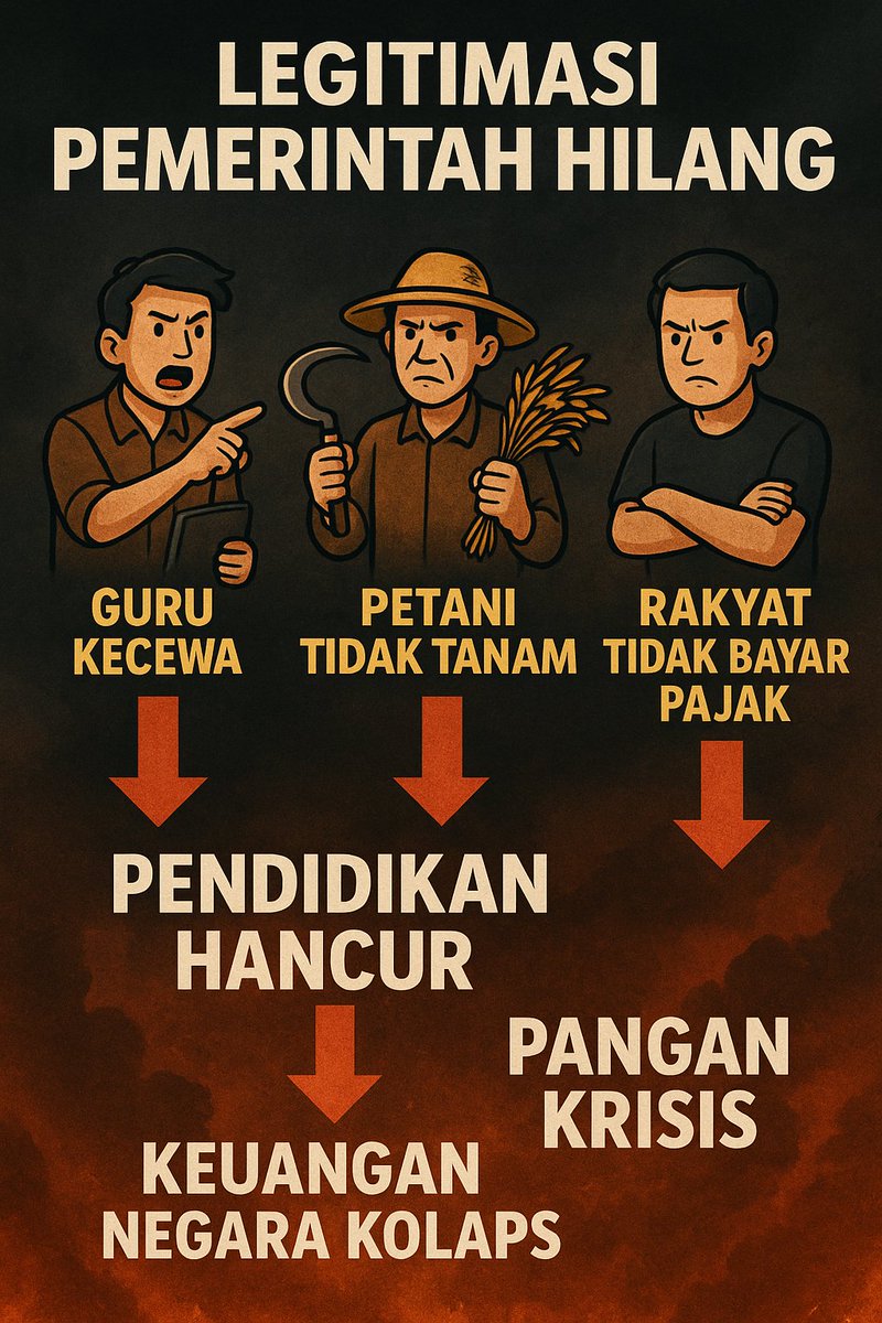 Cuma mau nanya dan berbagi, gimana menurut teman-teman jika ilustrasi ini terajadi dan akankah ? #guru #pajak #petani #indonesia