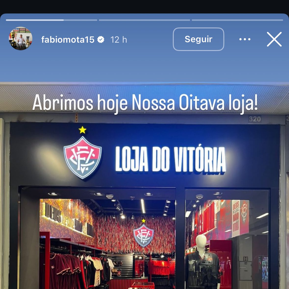 abrimos hoje nossa oitava loja do vitória!