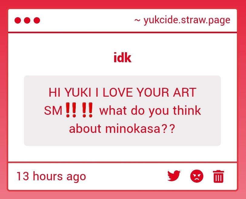 Tysm! I like minokasa, they are so orange. 🥰🧡