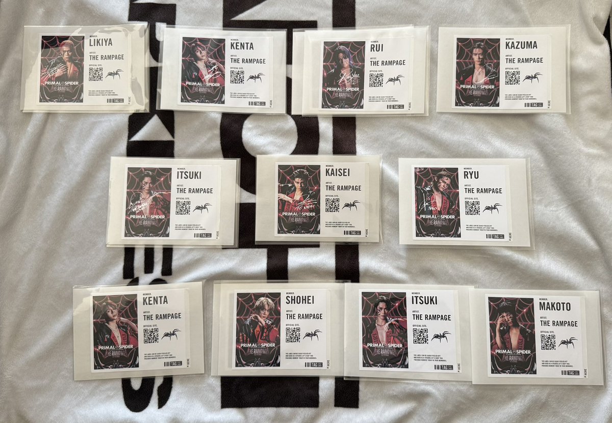 THE RAMPAGE PRIMAL SPIDER ランペ ラベル缶 サントリー 交換

【譲】LIKIYA.神谷健太.与那嶺瑠唯.川村壱馬.藤原樹.武知海青.龍(サイン入り)
神谷健太.浦川翔平.藤原樹.長谷川慎(サインなし)

【求】吉野北人(サイン入り)

⚠️ラベルのみ
プラスパ滋賀9/3 or 郵送交換希望
写真付きリプでお願いします。