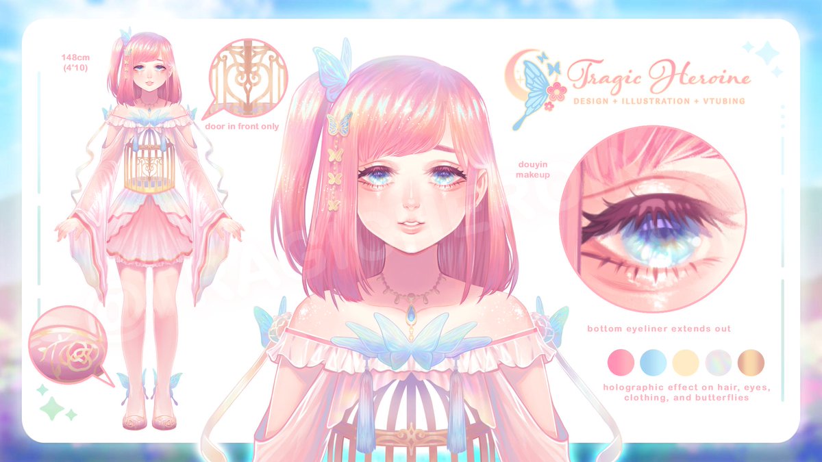 🦋🌸 ZENITH 4.0 REF SHEET 🌸🦋

After three years, I have finally upgraded my model again. This time I'd like to be more open about myself as a person through my vtuber avatar and my artwork. No fancy lore, just me 💕 I hope you like it!

♥️ + 🔁 always appreciated!

#ENVtuber