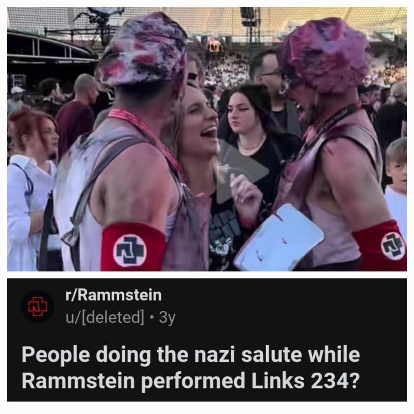 Rammstein konserinde 2 hayran