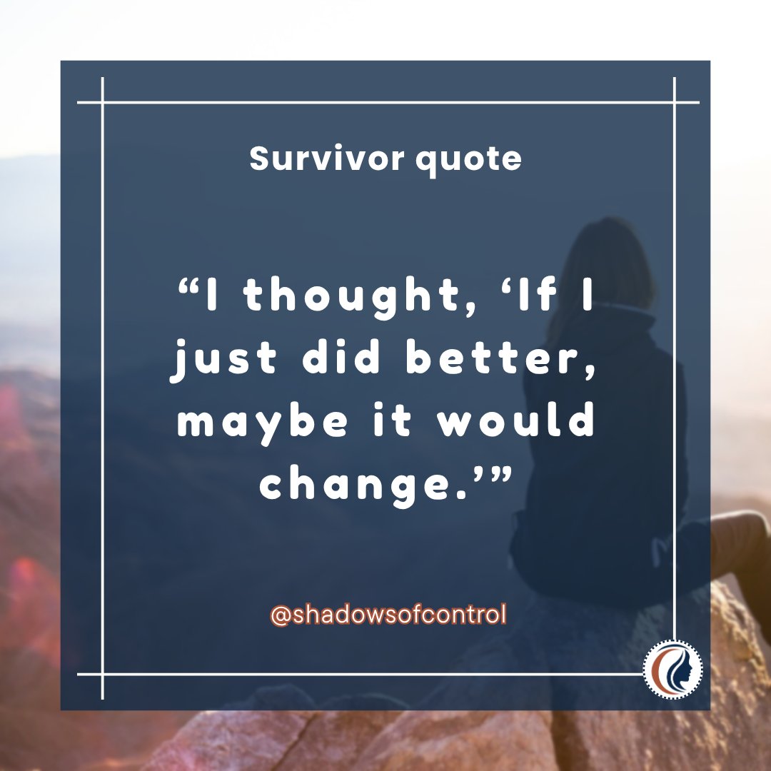 shadows_control's tweet image. Abusers train you to believe the problem is you. It never was. It never will be.
#SelfBlame #EmotionalAbuse