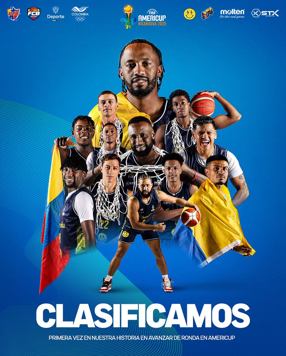 ¡COLOMBIA HACE HISTORIA Y CLASIFICA A CUARTOS DE FINAL DE AMERICUP POR PRIMERA VEZ EN SU HISTORIA! 🇨🇴🇨🇴🇨🇴🇨🇴

#BaloncestoDeColombia🇨🇴
