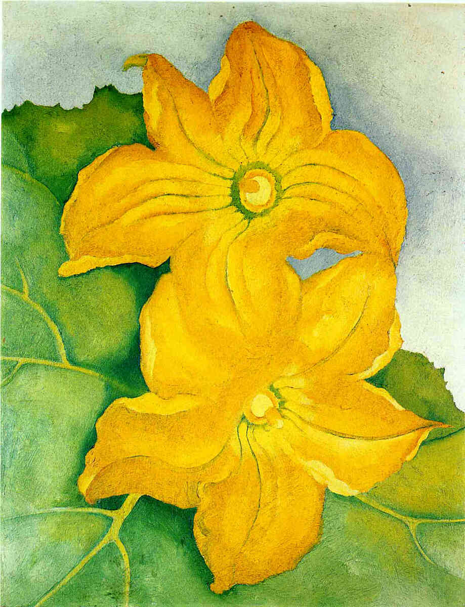 Squash Blossoms I #artbots #okeeffe