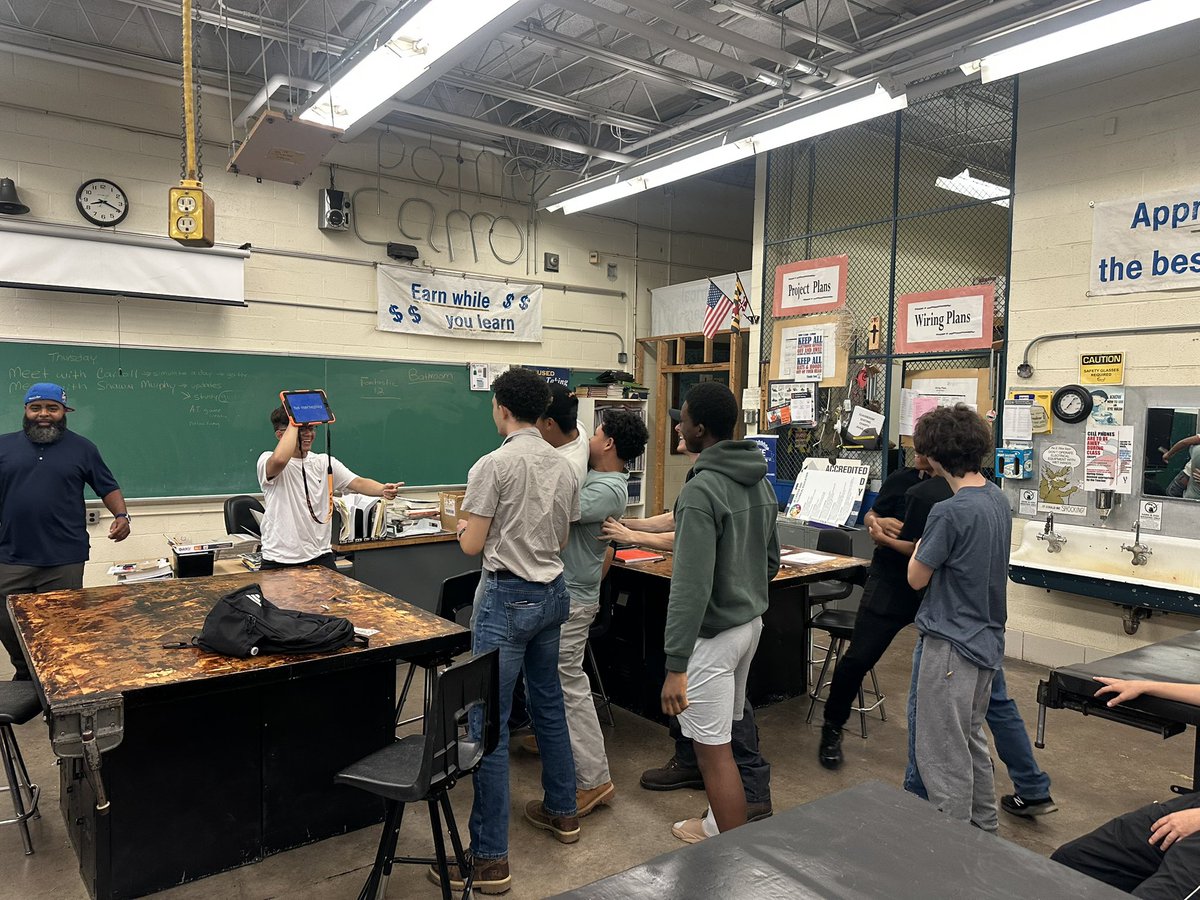 MiVidaMParham's tweet photo. Thanks @LansdowneViking for having @CTE_BaltCoPS for the #BCPSFirstDay2025. Our new @BaltCoPS teachers are ready and students are engaged on #Day1. #BackToBCPS #BCPSCTE https://t.co/SvMMiilAHz