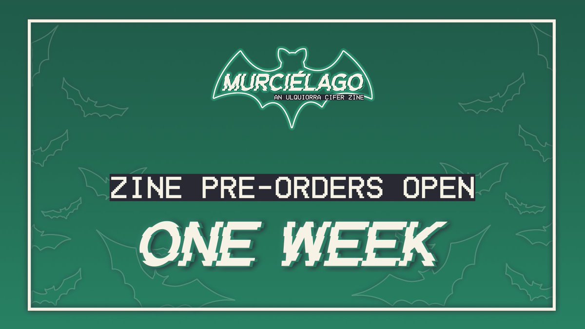 Murciélago: An Ulquiorra Cifer Zine tweet media