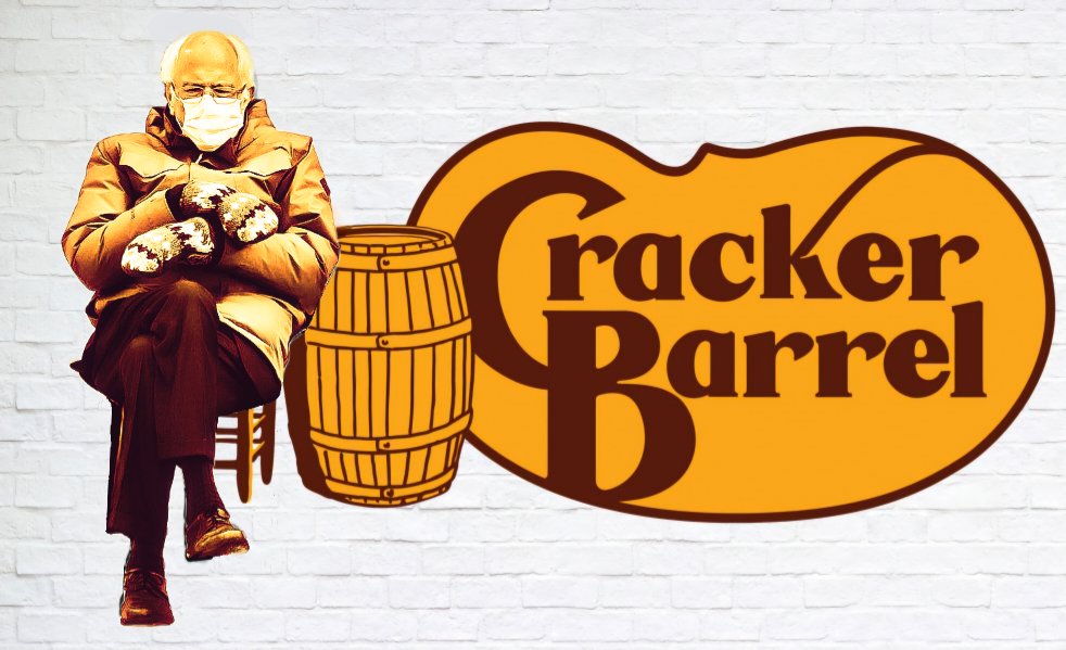 In the spirit of compromise, woke CEO of Cracker Barrel announces she'll bring back the 'old timer' as long as it's Bernie Sanders.