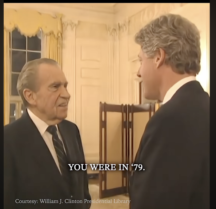BraivCo's tweet photo. 3 minutes. That's all it took to dub the historic 1993 meeting between Nixon &amp; Clinton into Spanish 🇪🇸 &amp; Japanese 🇯🇵 using Braiv AI.

Hear them in Spanish now! 👇
https://t.co/lHaWQinLLm

#USHistory #AI #VideoDubbing #TBT https://t.co/jkRvuAKpOX