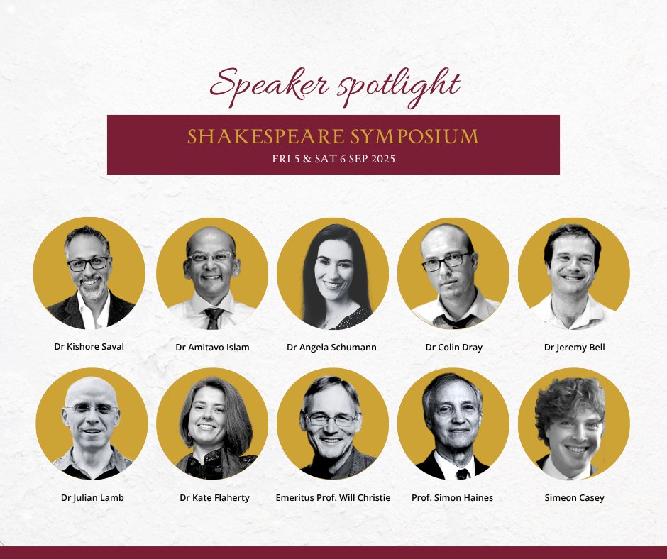 Meet our 2025 Shakespeare Symposium speakers! 🎭📚

This year’s line-up brings together leading minds in literature and philosophy for two days of rich discussion on Shakespeare’s enduring legacy.

📅 Fri 5 &amp; Sat 6 Sept 2025
📍 Campion College, Toongabbie
🎟 Tickets $55–$90 (20%