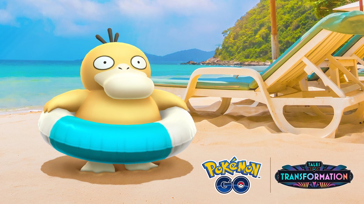 No need to stress, Trainers! 

#PokemonGO will have you relaxed and ready to GO during the #PokémonConcierge Celebration Event, as Psyduck with a swim ring makes its debut! 😎🏖️

September 9, at 10:00 a.m. to September 14 at 8:00 p.m. local time

pokemongo.com/news/pokemon-c…
 #Netflix