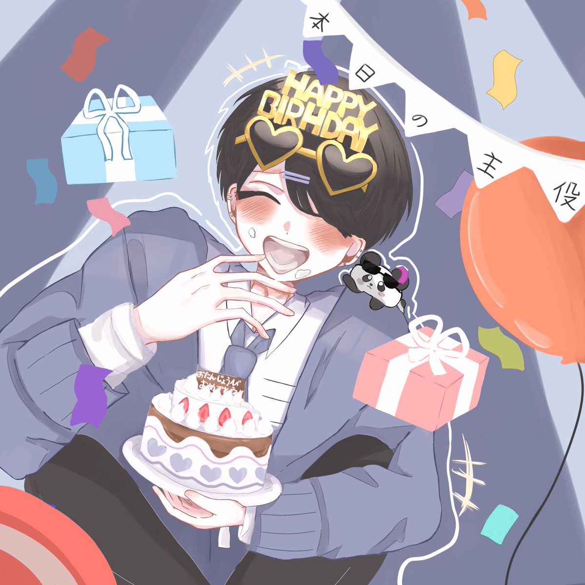 VhCJMohTvT38641's tweet photo. 誕生日おめでとうるのくん！！！
まずはファンアート！
これからもずっと応援してるよ🔥
もういっこはおまけ૮ ◞ ⸝⸝ ◟ ྀིა
#おるのーと 
@orunote 
@panda_uho https://t.co/aEUYopfqvy