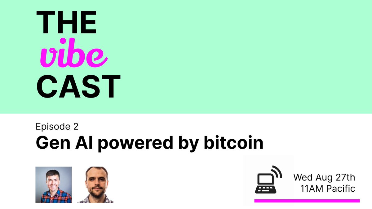 another episode of the vibe cast live-streaming with YOU on Wed at 11am PT along with @matbalez
ro