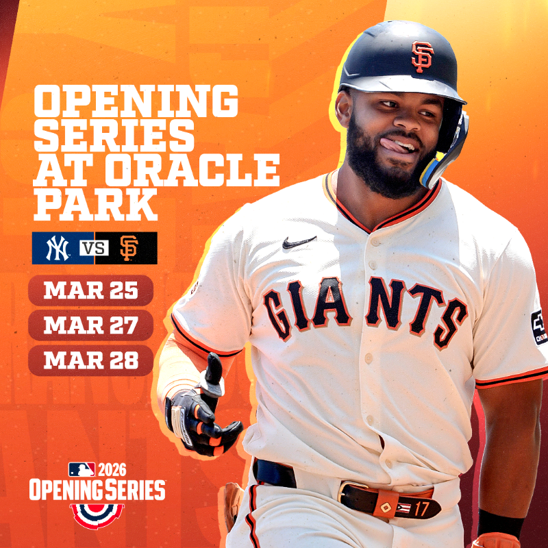 SFGiants's tweet photo. The #SFGiants 2026 schedule is HERE 🗓️