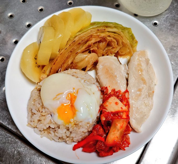 朝飯。納豆がなかった 