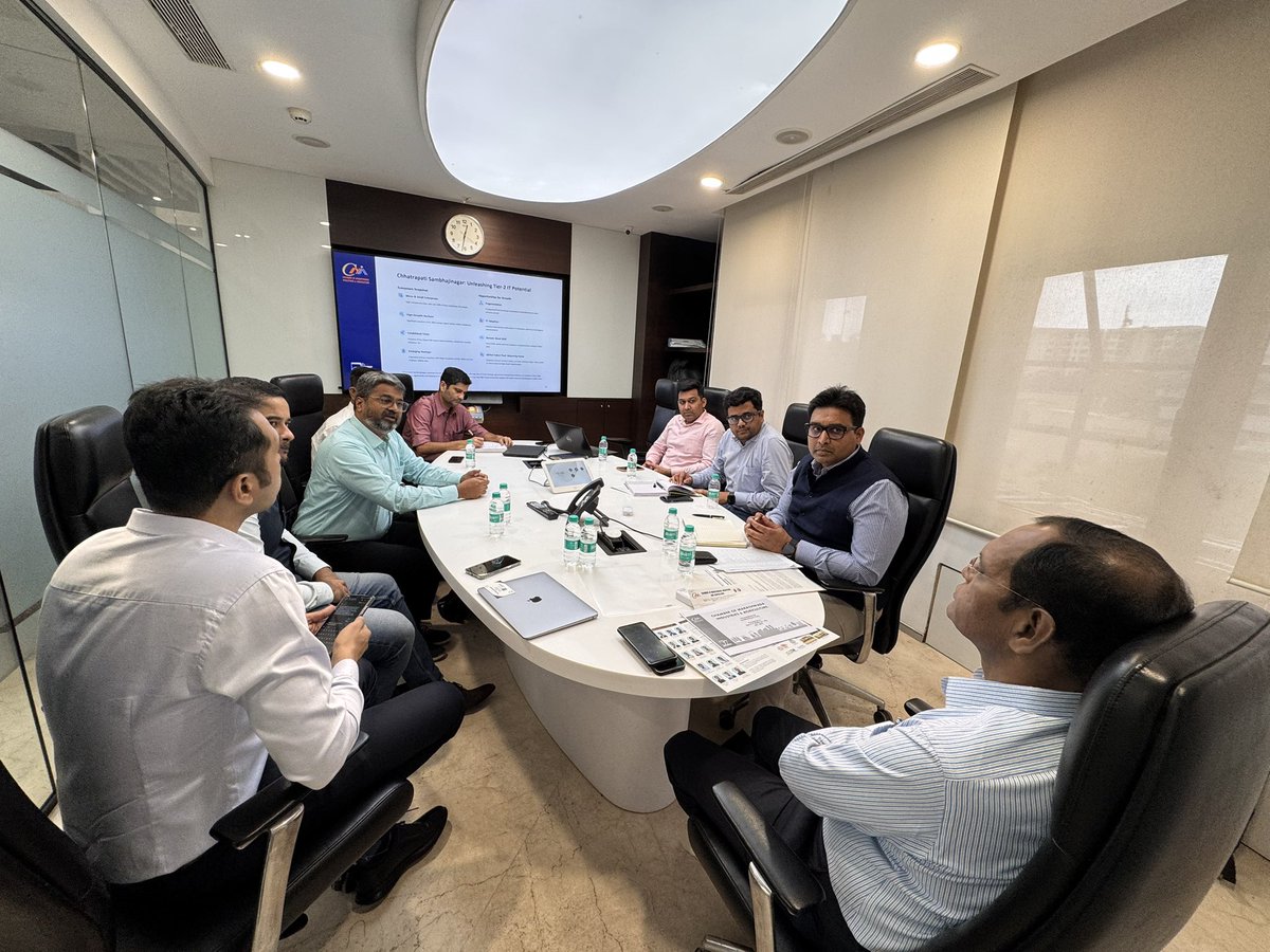 CMIA office bearers, took a delegation of some IT companies from Chh. Sambhajinagar for a highly productive meeting in Mumbai with Shri.P.D Malikner, IAS (Indian Administrative Service) officer who serves as the Managing Director of Maharashtra Industrial Township Limited