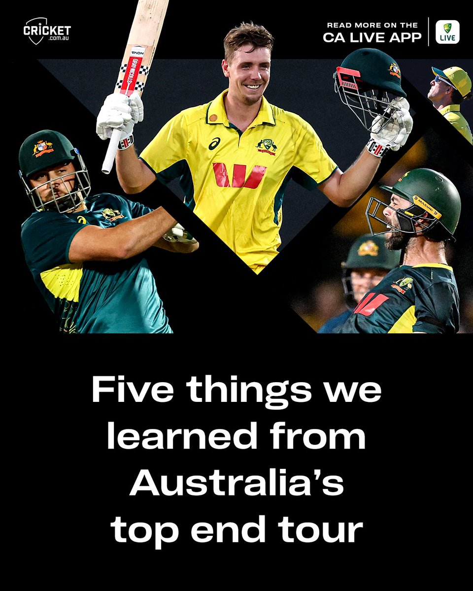 Don't write off Maxi, Cam Green is an all-format star and everything else we learned from the #AUSvSA series: cricketa.us/FiveThings