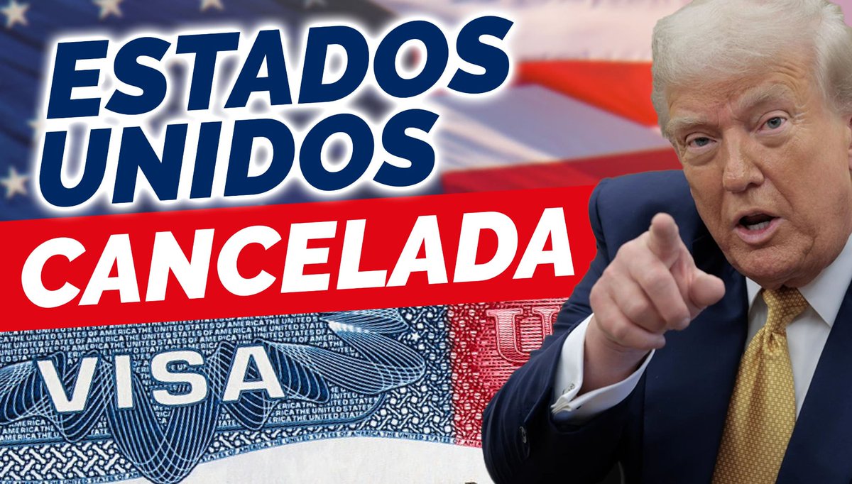 Estados Unidos 🇺🇸 ha iniciado una cancelación masiva de Visas, está revisando en la actualidad más de 55 millones de visados de no inmigrantes. 

Más información: youtu.be/4v_I9NOb1hw?si… 

#TurismoPodcast