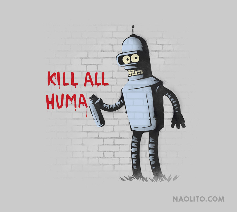 Bender: Kill all huma...
A classic #Futurama art I found in my drive from many years ago!

by <a href="/Naolito/">Naolito</a>
