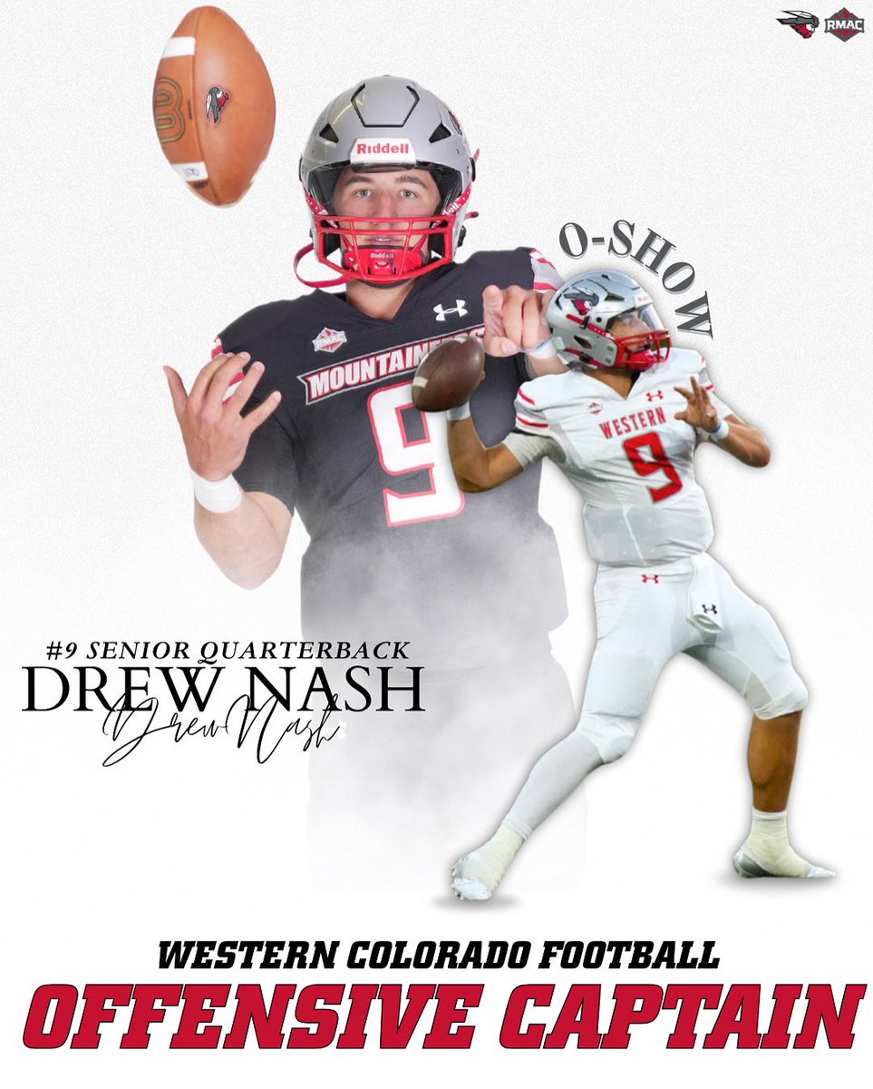 MountaineerFB's tweet photo. 3x captain and the unanimous leader of The O-Show. 

Congrats to Drew Nash on being voted Offensive Captain by his teammates! 

#MountUp #ThinAirCrew https://t.co/P69r82RqC7