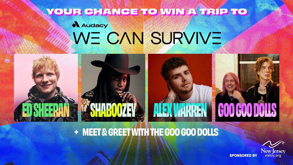live1015phoenix's tweet photo. Do you want to win your way into Audacy’s SOLD OUT We Can Survive concert, presented by @vegforpets?!
@visit_nj has your chance to see @teddysphotos, @googoodollsoffical, @alexwarren + @shaboozey!
Enter now: https://t.co/YOoPYOtEIs https://t.co/YH9pNPUQLK
