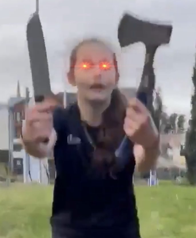 We should build a statue of her. This should be our new Statue of Liberty.