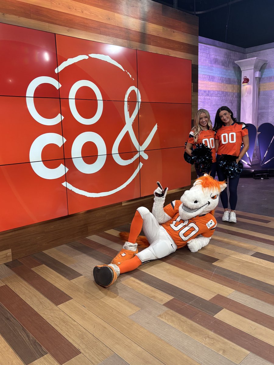 Broncos Cheerleaders (@broncoscheer) on Twitter photo Thanks for having us <a href="/9NEWS/">9NEWS Denver</a>! We loved talking about the <a href="/Broncos/">Denver Broncos</a> 7K on <a href="/COandCO9/">Colorado & Company</a> this morning. See you Sunday, #BroncosCountry! Thanks for having us <a href="/9NEWS/">9NEWS Denver</a>! We loved talking about the <a href="/Broncos/">Denver Broncos</a> 7K on <a href="/COandCO9/">Colorado & Company</a> this morning. See you Sunday, #BroncosCountry!