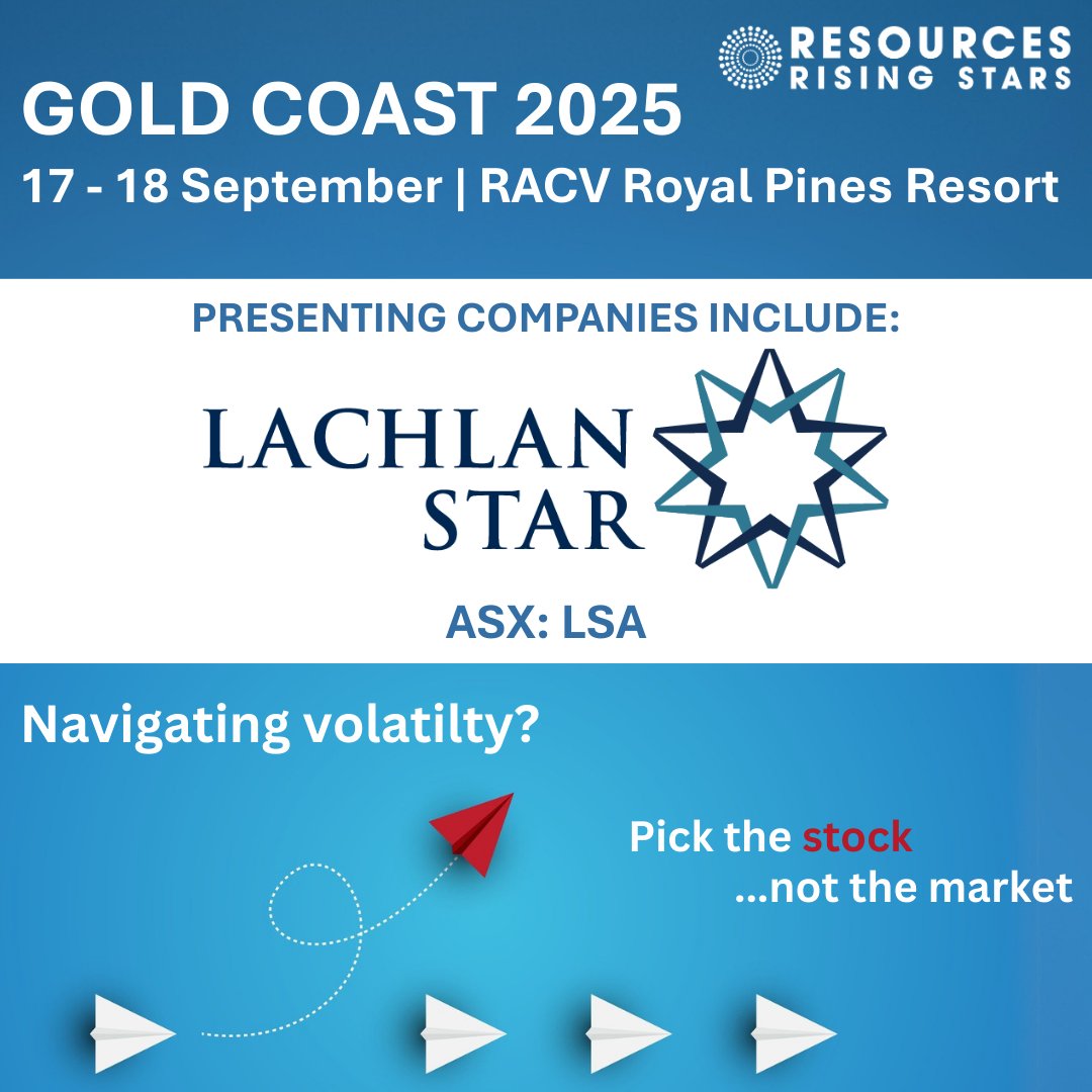 ResourcesRisingStars (@rr_stars) on Twitter photo Join Lachlan Star's CEO Andrew Tyrrell at the RRS Gold Coast 2025 Investor Conference on the 17th & 18th of September at the RACV Royal Pines Resort. 
Register now to secure your attendance: ow.ly/Y81E50WHX2q
#RRSGoldCoast2025 Join Lachlan Star's CEO Andrew Tyrrell at the RRS Gold Coast 2025 Investor Conference on the 17th & 18th of September at the RACV Royal Pines Resort. 
Register now to secure your attendance: ow.ly/Y81E50WHX2q
#RRSGoldCoast2025