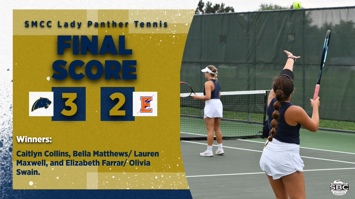 Final from the City of Sandusky Tennis Complex.

Overall: 4-1
SBC Bay: 2-1