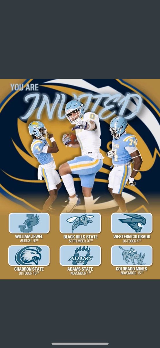 Thank you <a href="/FLCCoach_Grinde/">John Grinde</a> for the official game day invite!! <a href="/FLCCoach_Cox/">Johnny Cox</a> 
<a href="/Coach_SBrown/">Spencer Brown</a> <a href="/TheCoach7Bible/">Jordan Bible</a>