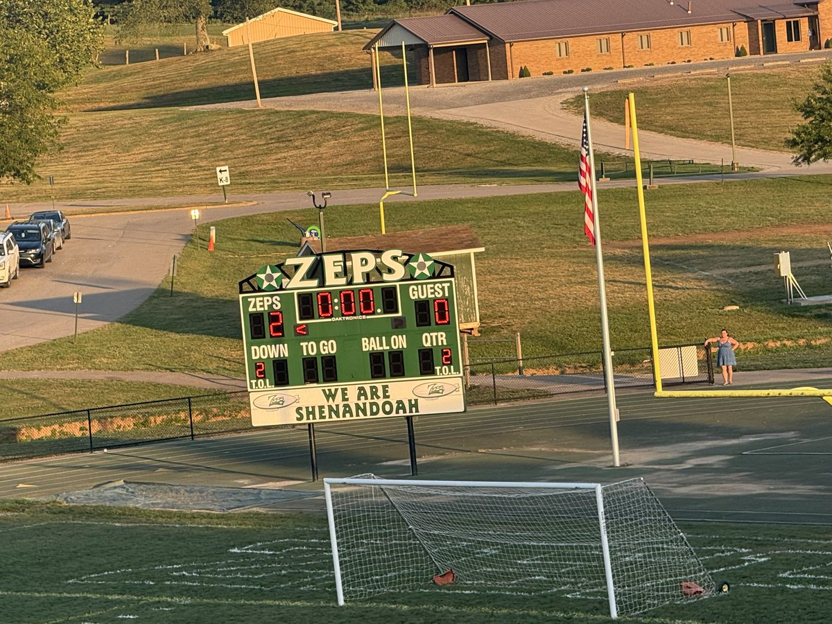 The Lady Zeps soccer team secured their first win of the season this evening! 
The jr. high volleyball Zeps also topped Woodsfield. #GoZeps 🟢⚽️🏐