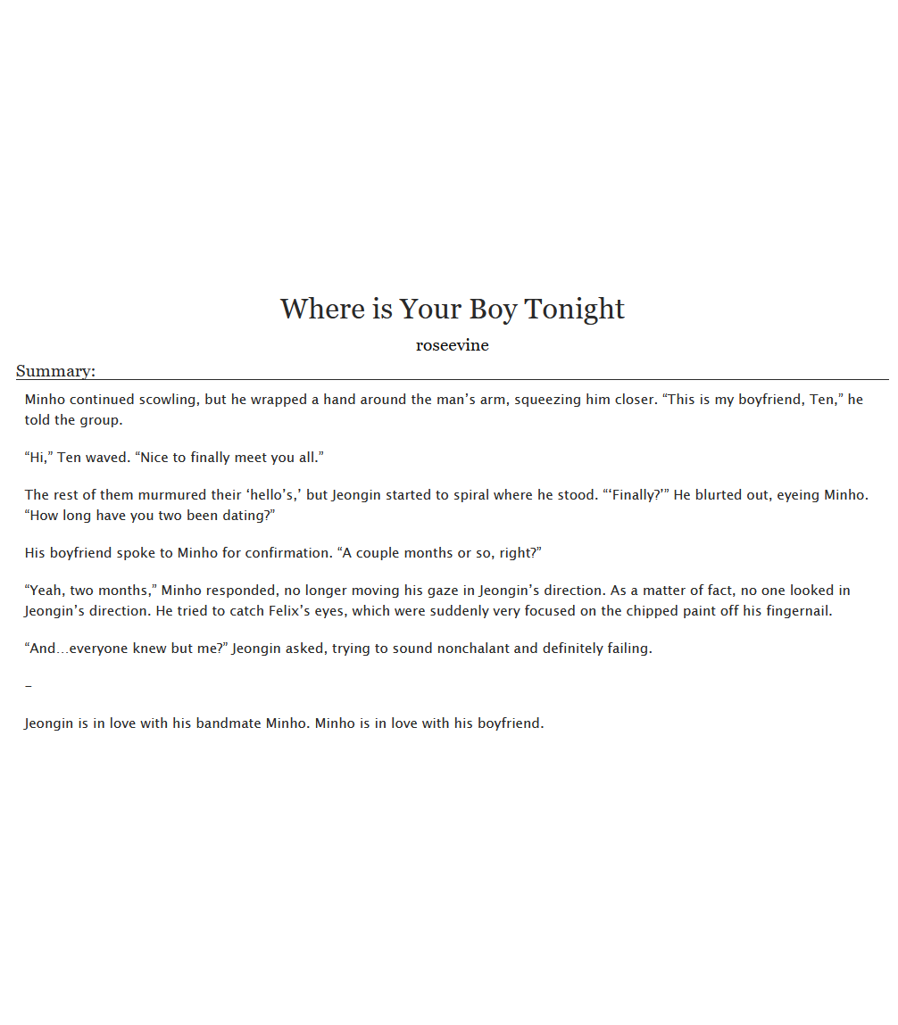 roseejvsng's tweet photo. Where is Your Boy Tonight
✩♬ ˚. ar1rang/mnje0ng 🐰🦊
✩♬ ˚. rated e
✩♬ ˚. based on grand theft autumn by fob
✩♬ ˚. rockband au, themes of jealousy, obsession
✩♬ ˚. one shot, 8.9k, complete
✩♬ ˚. for @5kzemofest

https://t.co/Lz7ZPhGKVE https://t.co/tk8jzIFgr5