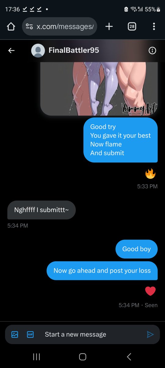 sarahs_slave12's tweet photo. This loser 
@FinalBattler95
Stepped up
Told me he was a fan
And got humbled
Whos next?
#wankbattle https://t.co/3k37oqN6mN