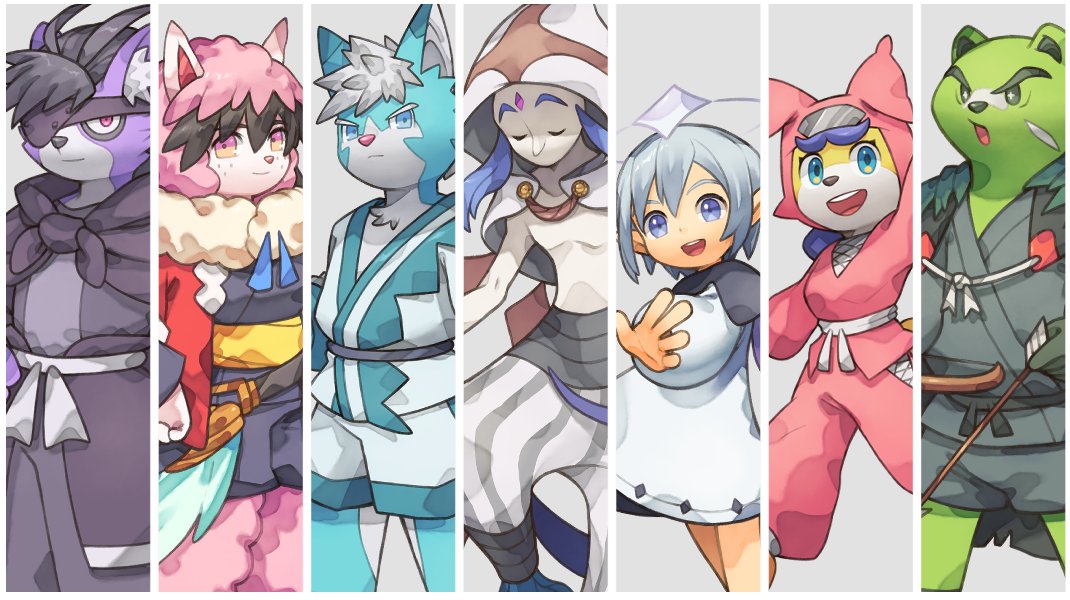 yaneDX's tweet photo. これまでに描いたオリジナルキャラクター集です！ https://t.co/ruRJMkK34u