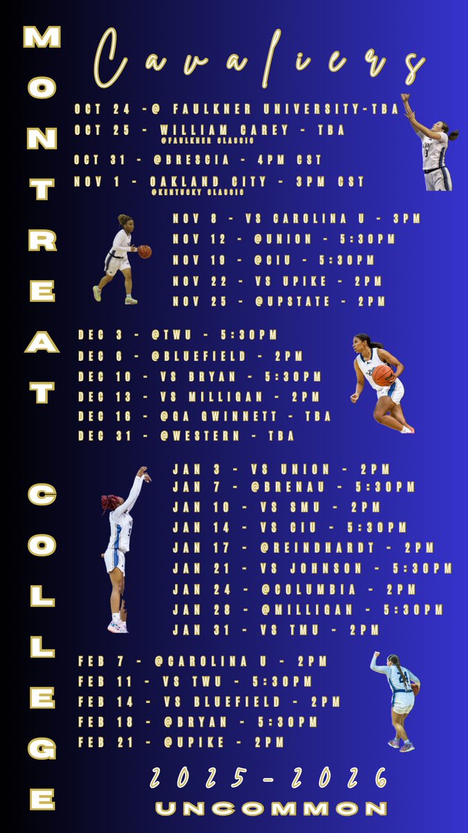 Coach Jamie Moore (@coachjamiemoore) on Twitter photo I can’t think of a better cause to get behind than this group right here! If that looks like monetary support for you, scan the QR code/click the link below! If that looks like throwing your Cavs shirt on an and getting rowdy at a game, come on!! #uncommon
montreatcollege.onlinedonations.us/home/team-view… I can’t think of a better cause to get behind than this group right here! If that looks like monetary support for you, scan the QR code/click the link below! If that looks like throwing your Cavs shirt on an and getting rowdy at a game, come on!! #uncommon
montreatcollege.onlinedonations.us/home/team-view…