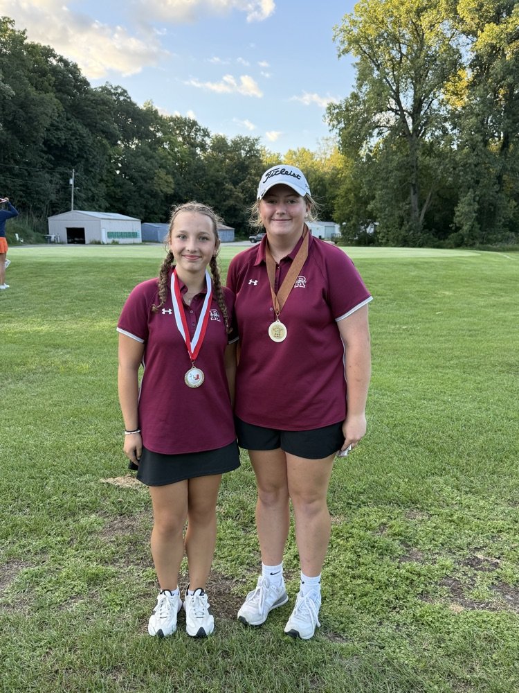 Girls' golf results from today's invite at United. Congrats to the team for placing 3rd and to Izzy C (3rd) and Olivia O (10th) for placing as individuals.
