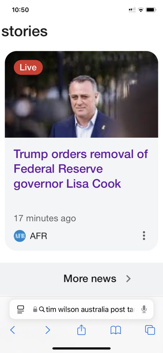 I know that’s not Trump, and I’m pretty sure it’s not Lisa Cook…

#auspol #media