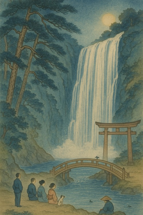 HaikuByIssa's tweet photo. 🌿俳句  
滝の音に心寄せ合う夏の風  

🍃 Haiku (English)  
The sound of the falls  
Draws hearts together, summer  
Whispers in the breeze.  

✨ Explanation  
This haiku captures the harmony of diverse hearts united by the sound of a waterfall, evoking a refreshing summer moment. https://t.co/7snaaQZum7