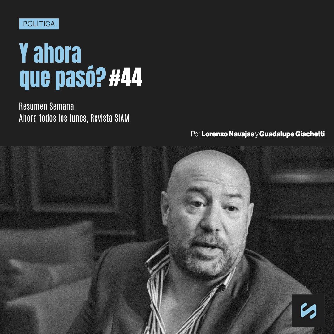 Esta semana estuvo sin dudas agitada, escándalo de corrupción en el gobierno, leyes aprobadas, vetos y decretos rechazados. Además, un partido de fútbol que podría haber terminado en tragedia.

Por <a href="/Bladifiquese/">Fedaykin</a> y <a href="/guadigiachetti/">guadi🌞</a> 
siamrevista.com/y-ahora-que-pa…