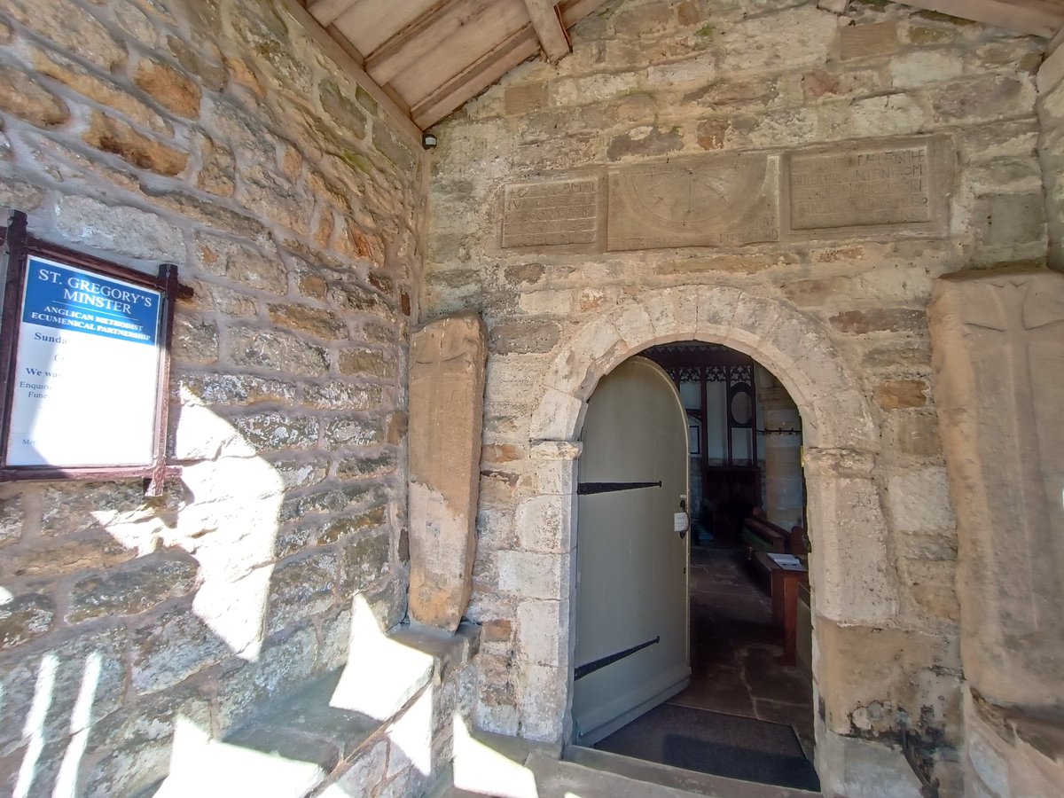 Rare Anglo-Saxon artifacts at St Gregory's Minister, Kirkdale 
#MedievalMonday