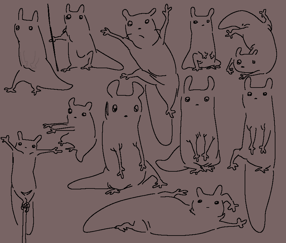 CyberspaceCadet's tweet photo. slugcats of rain world, I think, They are a bittle weird yes #rainworld https://t.co/sJaOEBpSkv