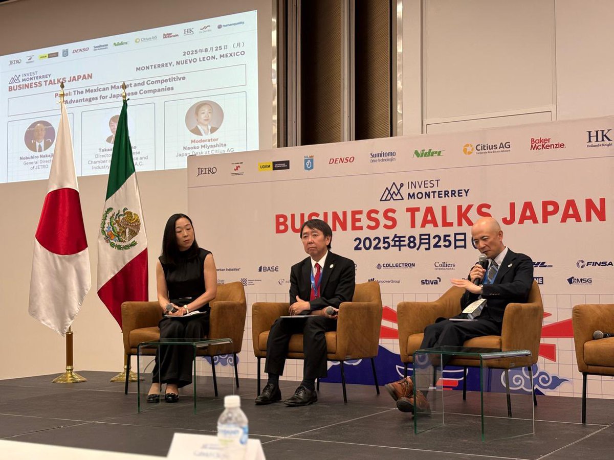 Nuestro Director General Nobuhiro Nakajima participa esta noche como panelista en“Busines Talks Japan” foro organizado por <a href="/InvestMonterrey/">Invest Monterrey</a> conversando sobre la situación actual del mercado mexicano y las ventajas competitivas de las empresas japonesas.